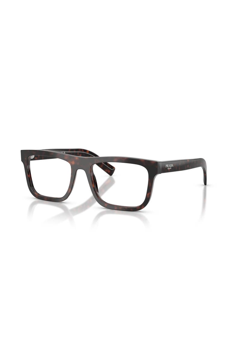 55mm Rectangle optical glasses, Main, color, Tortoise