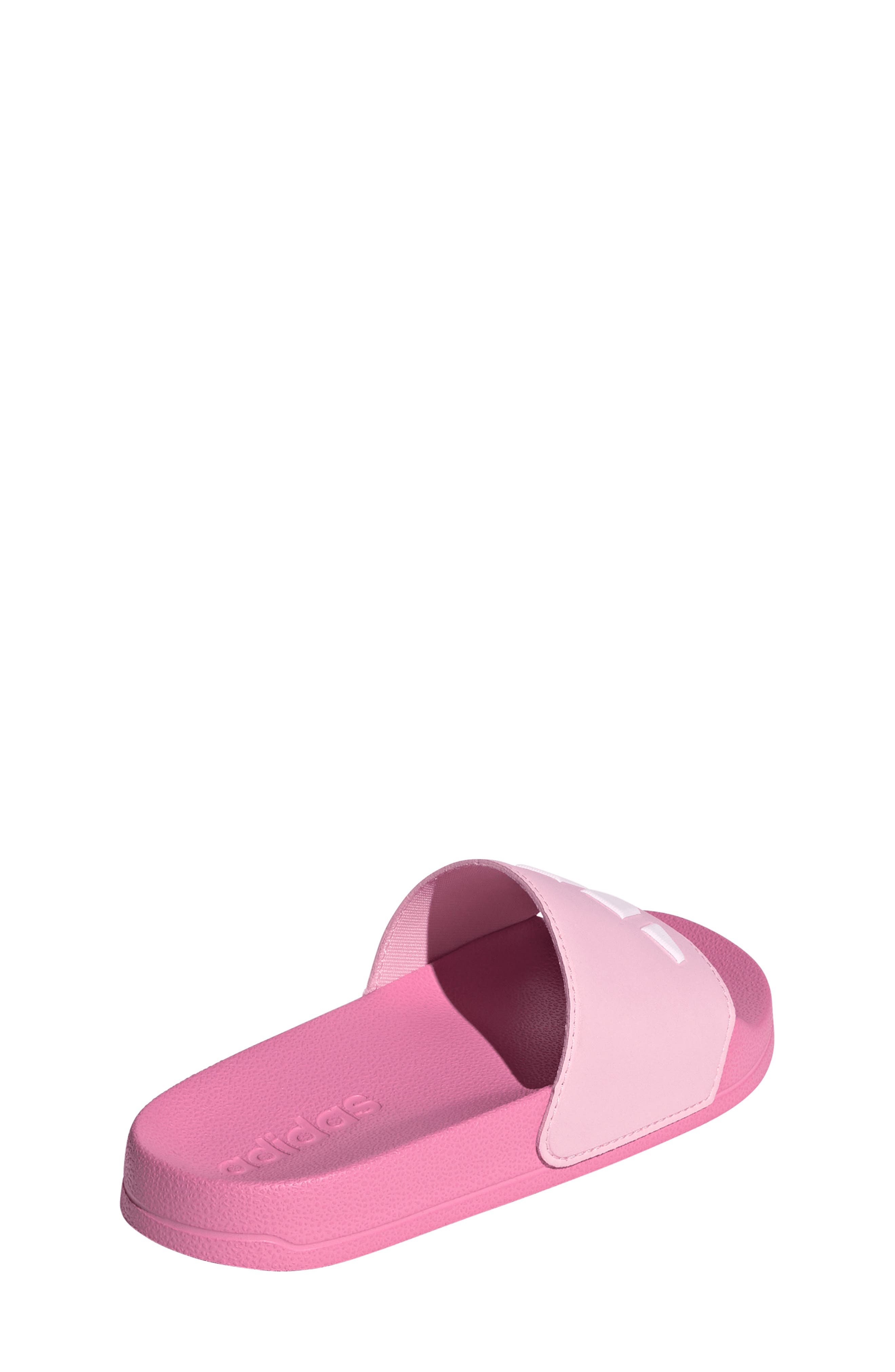 adidas Kids' Adilette Slide Sandal, Alternate, color, Pink/ White/ Clear Pink