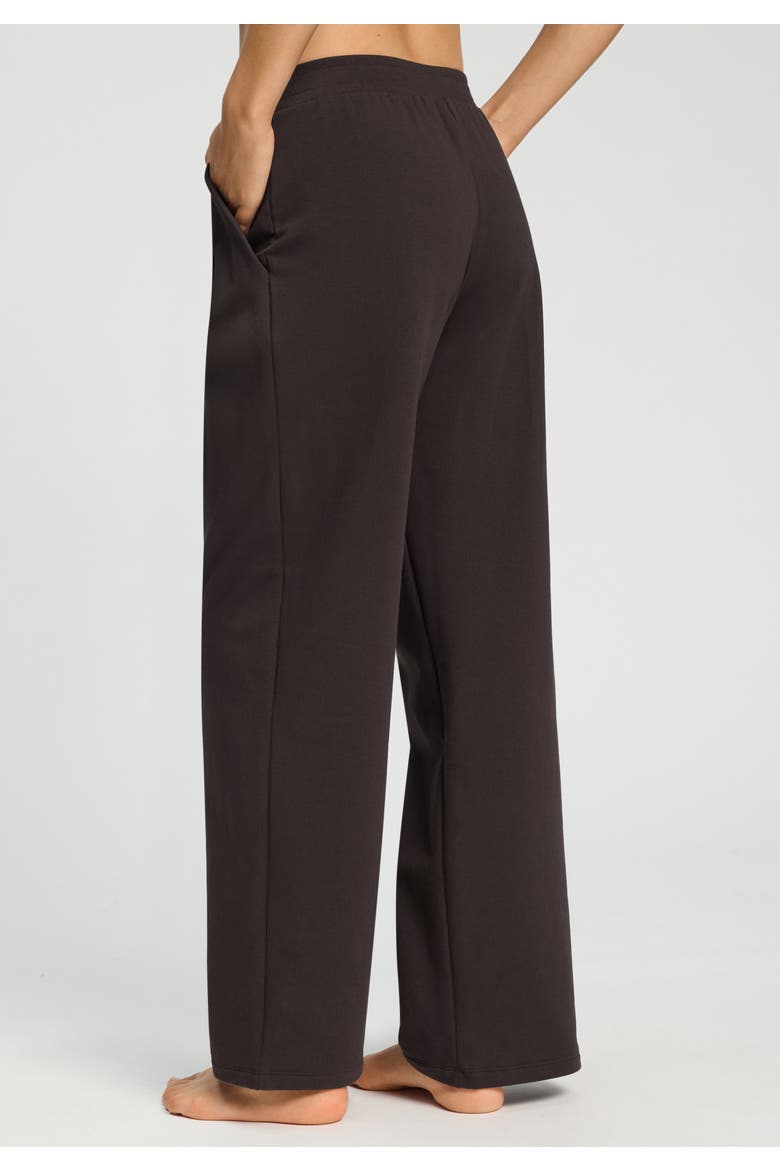 Natural Living Cotton Blend French Terry Pants, Alternate, color, Dark Mocha