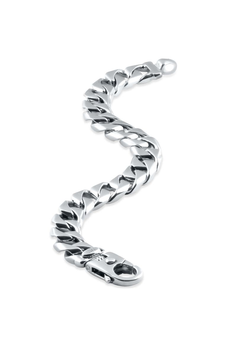 Solid 107.8 gram Platinum 11.5mm Heavy Franco Link Lobster Clasp Bracelet 8.5", Alternate, color, 950 Platinum
