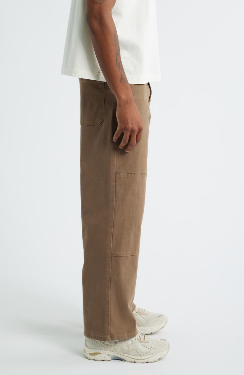 BP. Relaxed Twill Workwear Pants, Alternate, color, Brown Shiitake