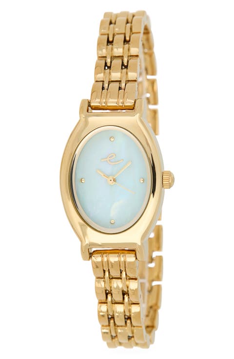 Classic Oval Dial Two-Tone Bracelet Watch