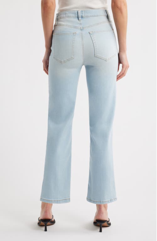 Shop Frame Le Sleek High Waist Ankle Straight Leg Jeans In Float