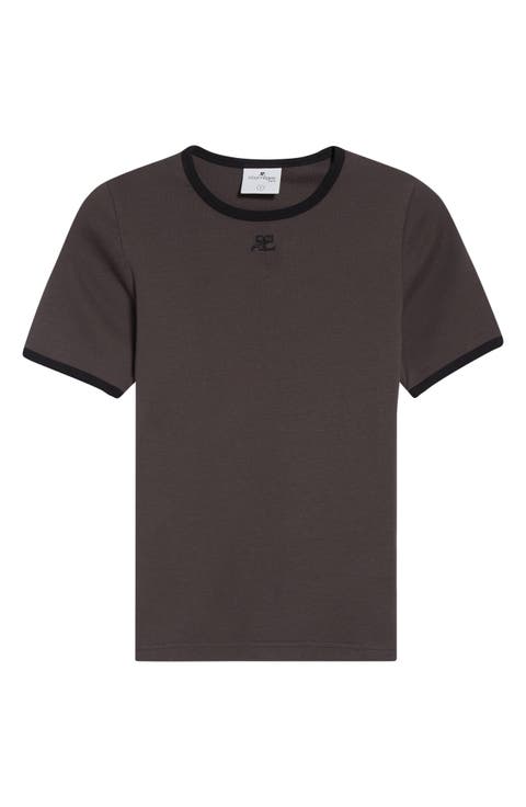 Contrast Trim Logo T-Shirt
