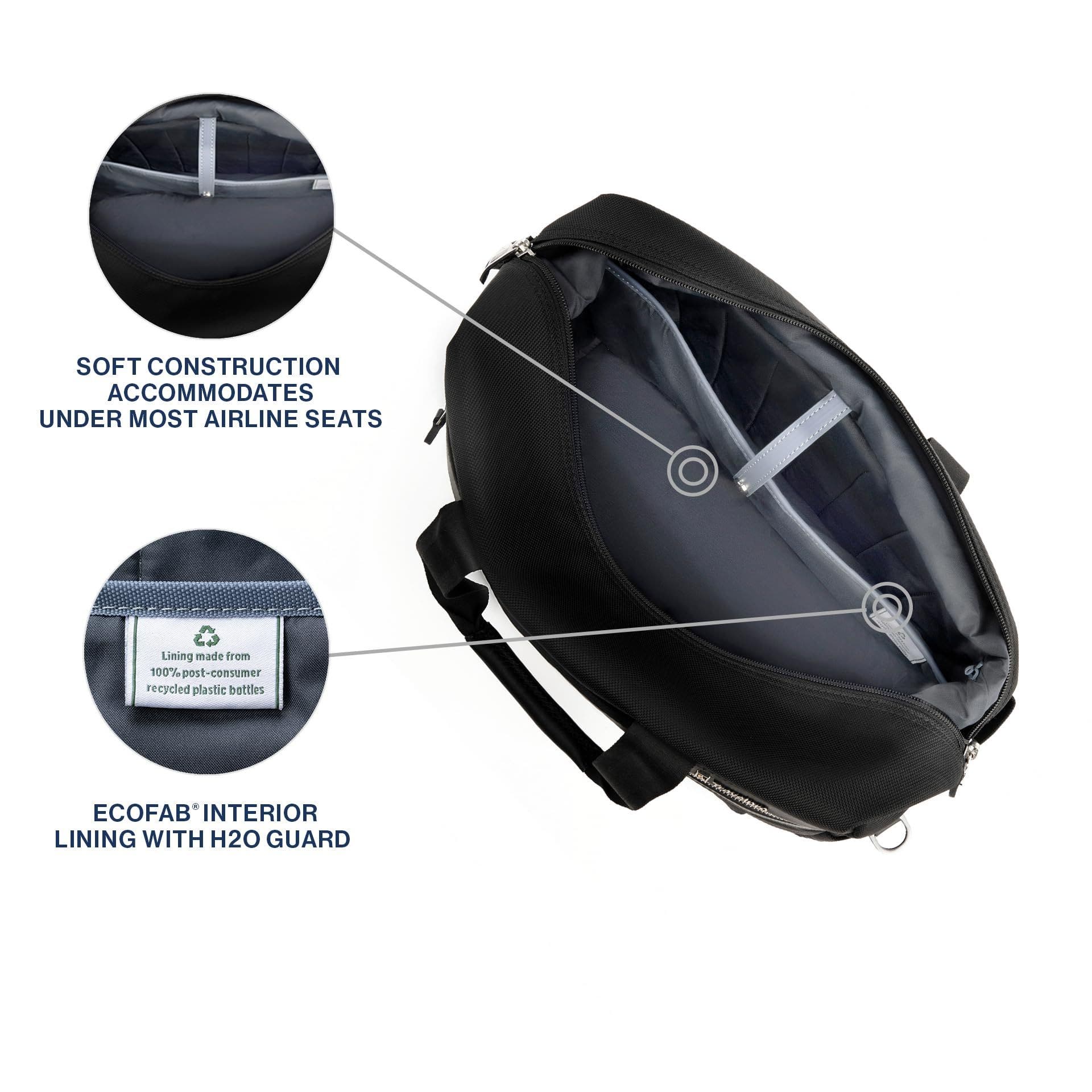 TRAVELPRO Platinum Elite Carry on Soft Travel Underseat Tote Bag, Alternate, color, Black