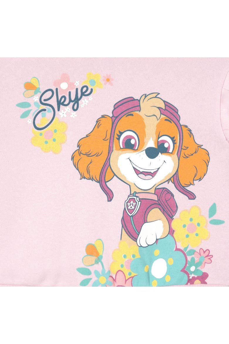 Sweatshirt and Tulle Skirt Set, Alternate, color, Skye Pink