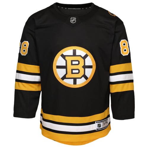 Outerstuff Toddler David Pastrnak Black Boston Bruins Home Replica Player Jersey In Black