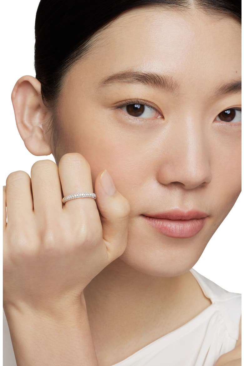 'Petite' Pavé Ring with Diamonds, Alternate, color, DIAMOND