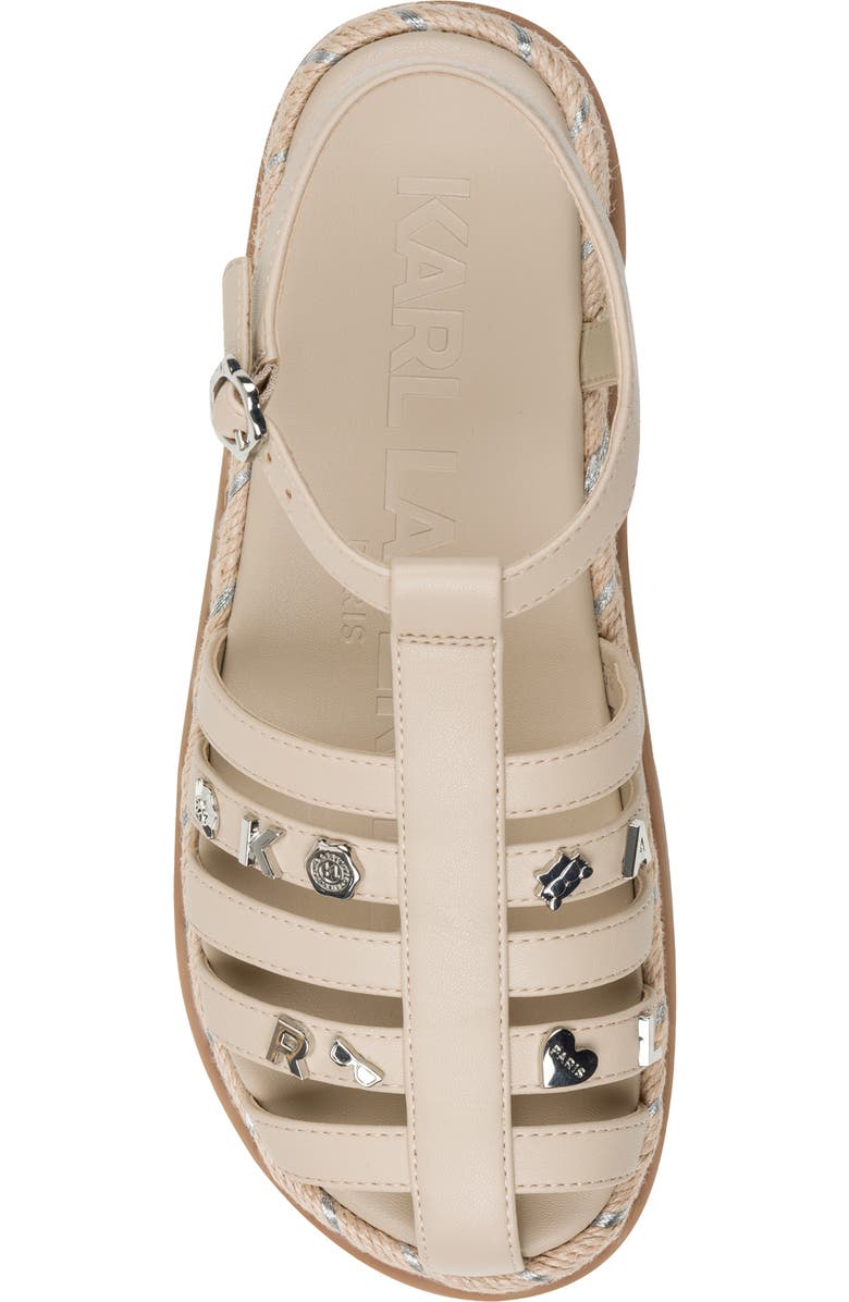 KARL LAGERFELD PARIS Chaselyn Fisherman Sandal, Alternate, color, Dusty Beige