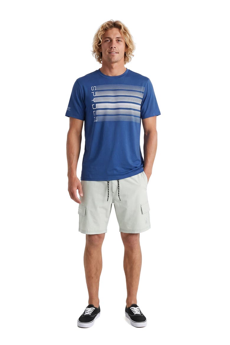 Cyber Shock Cotton Graphic T-Shirt, Alternate, color, ABYSS