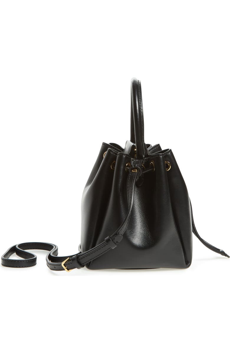 Burberry Peony Leather Bucket Bag, Alternate, color,