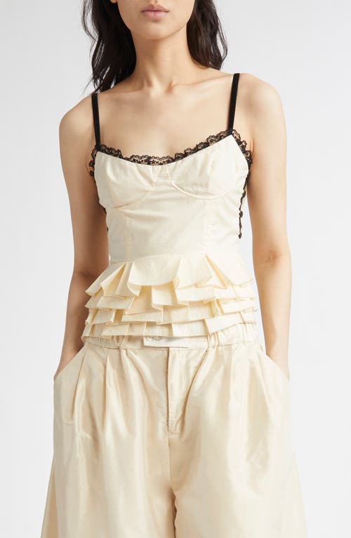 MERUERT TOLEGEN MERUERT TOLEGEN PLEATED COTTON CORSET TOP