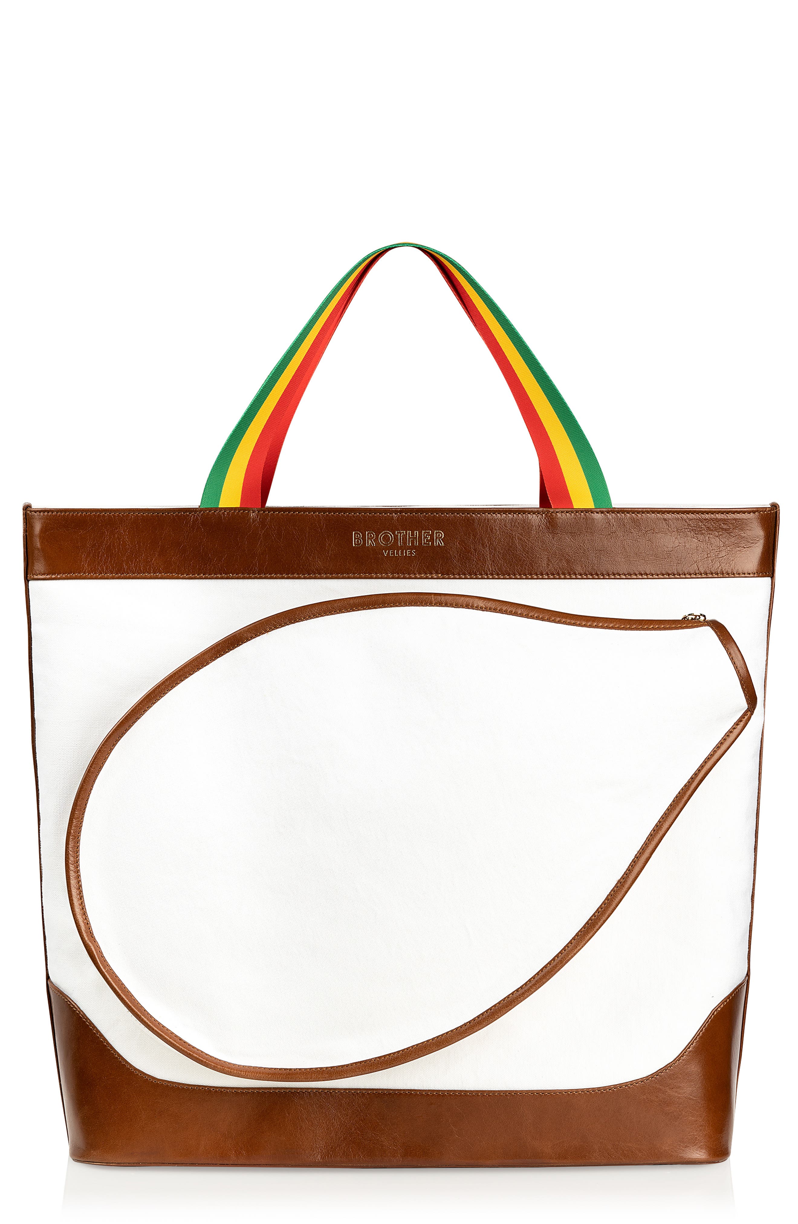 Brother Vellies Negril Tennis Club Tote, Main, color, 