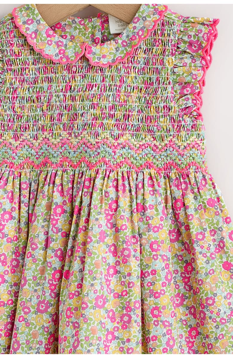 NEXT Ditsy Floral Print Sleeveless Dress, Alternate, color, Pink