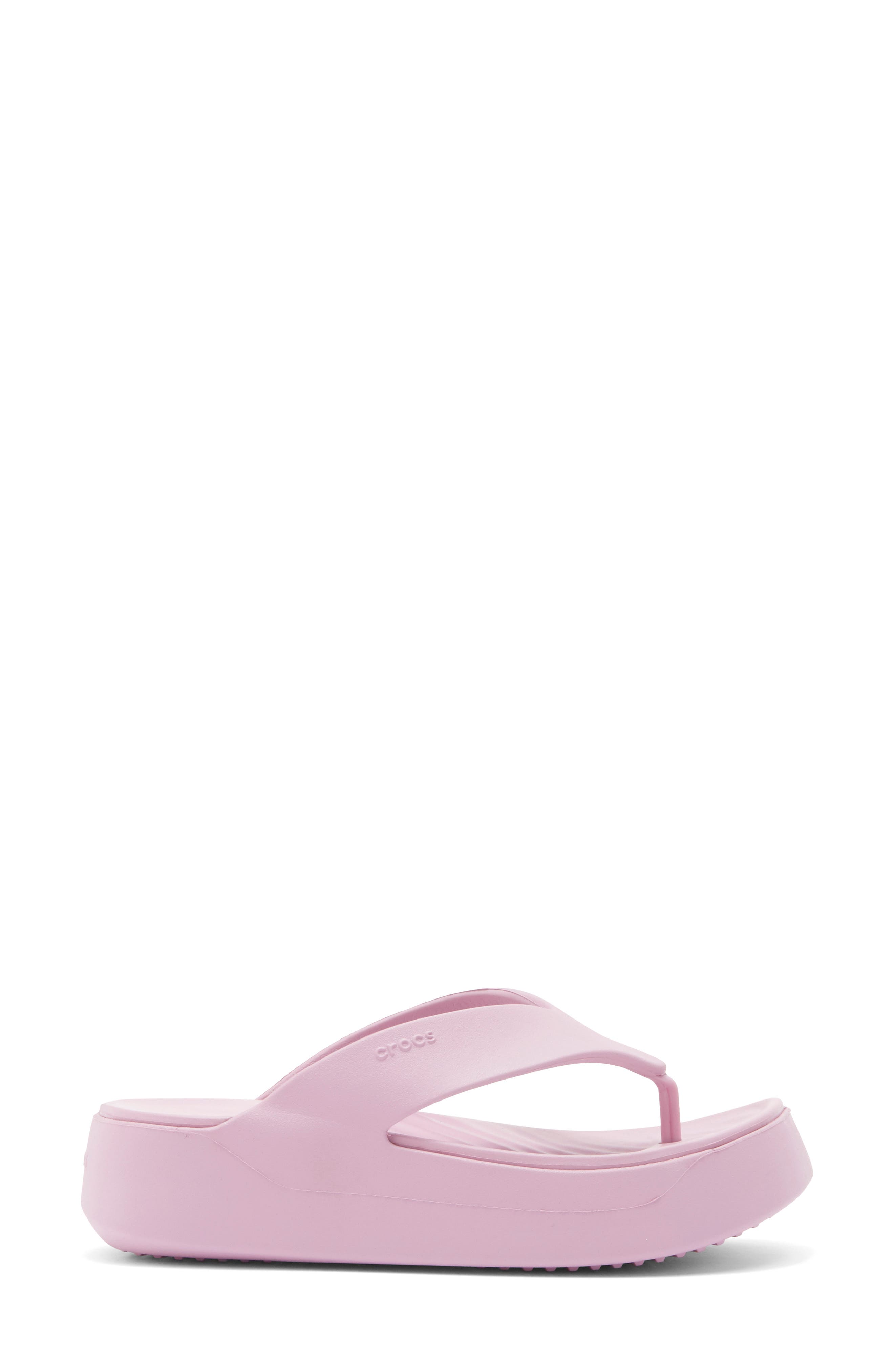 Getaway Platform Flip Flop, Alternate, color, HYDRANGEA