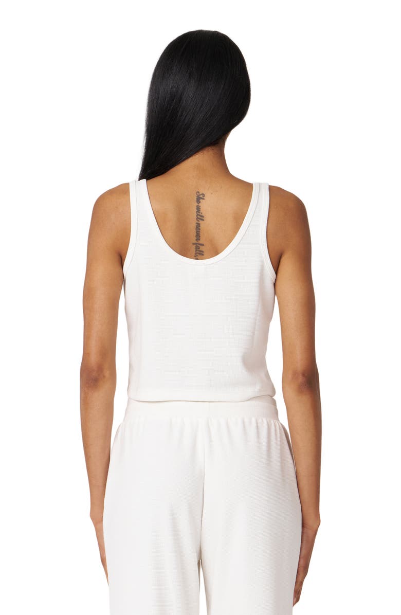 Rebody Active Retreat Waffle Tank, Alternate, color, White