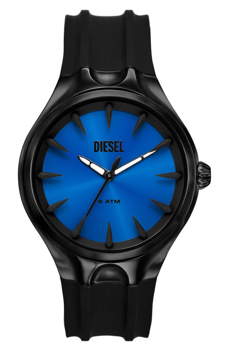 DIESEL<sup>®</sup> Streamline Silicone Strap Watch, 44mm, Main, color,