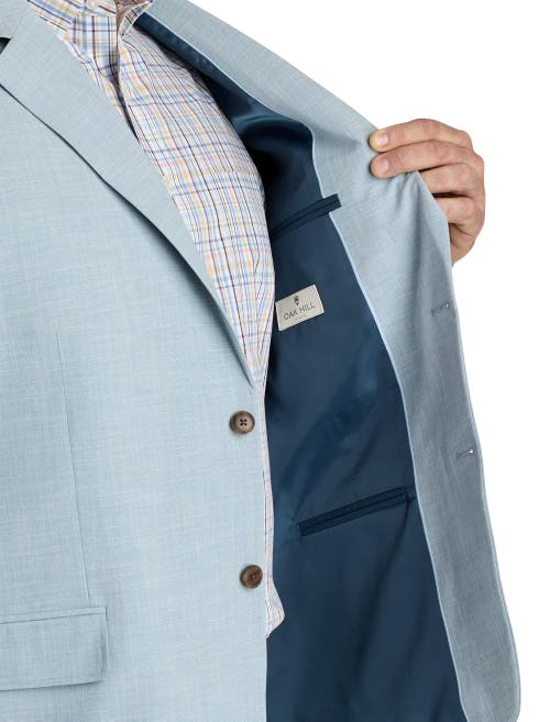 Oak Hill By Dxl Big & Tall Cross Hatch Jacket-relaxer Suit Jacket In Blue