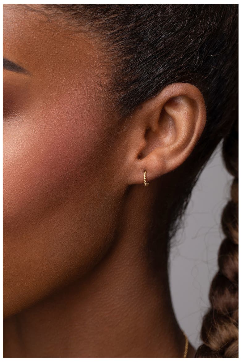 14K Gold Spiral Hoop Earrings (Nordstrom Exclusive), Alternate, color, 14K YELLOW GOLD