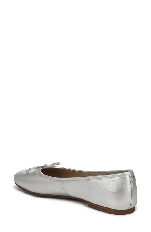 Sam Edelman Alie Ballet Flat In Silver