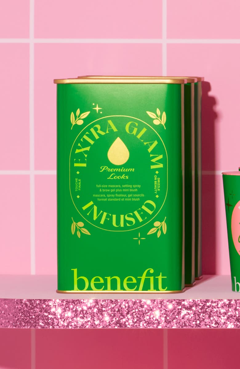 Benefit Cosmetics Extra Glam Infused Full-Face Beauty Set $107 Value, Alternate, color, 