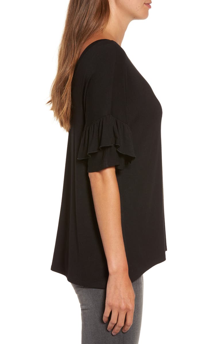 Chelsea28 Ruffle Sleeve Tee, Alternate, color, 