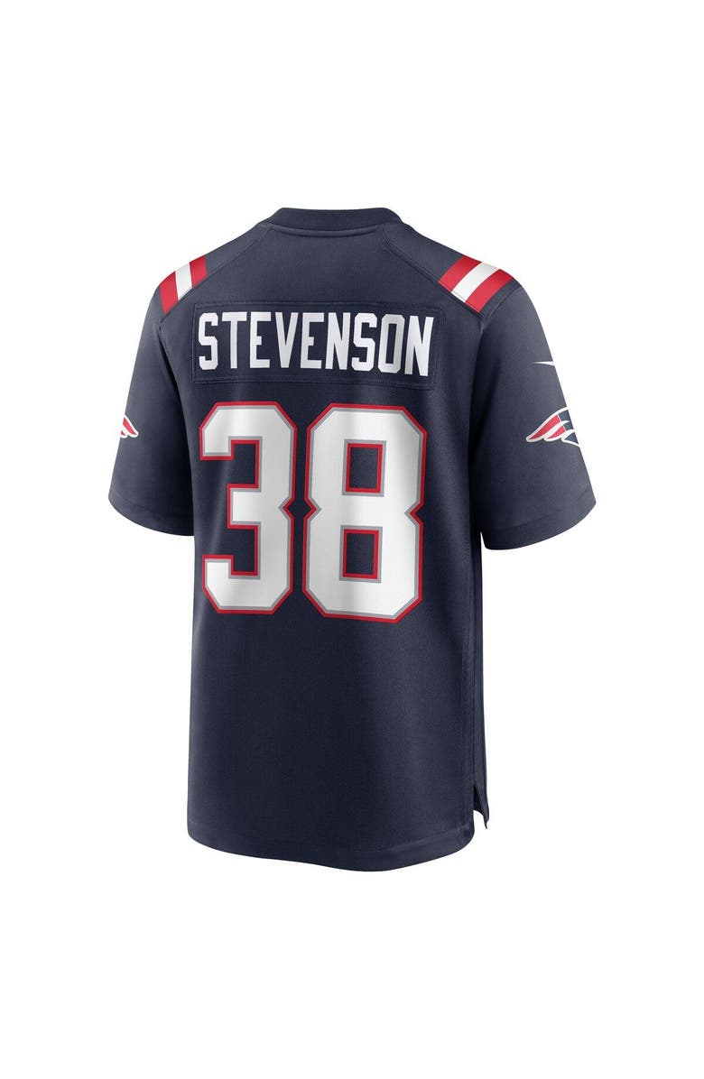 Nike Men's Nike Rhamondre Stevenson Navy New England Patriots Game Jersey, Alternate, color,