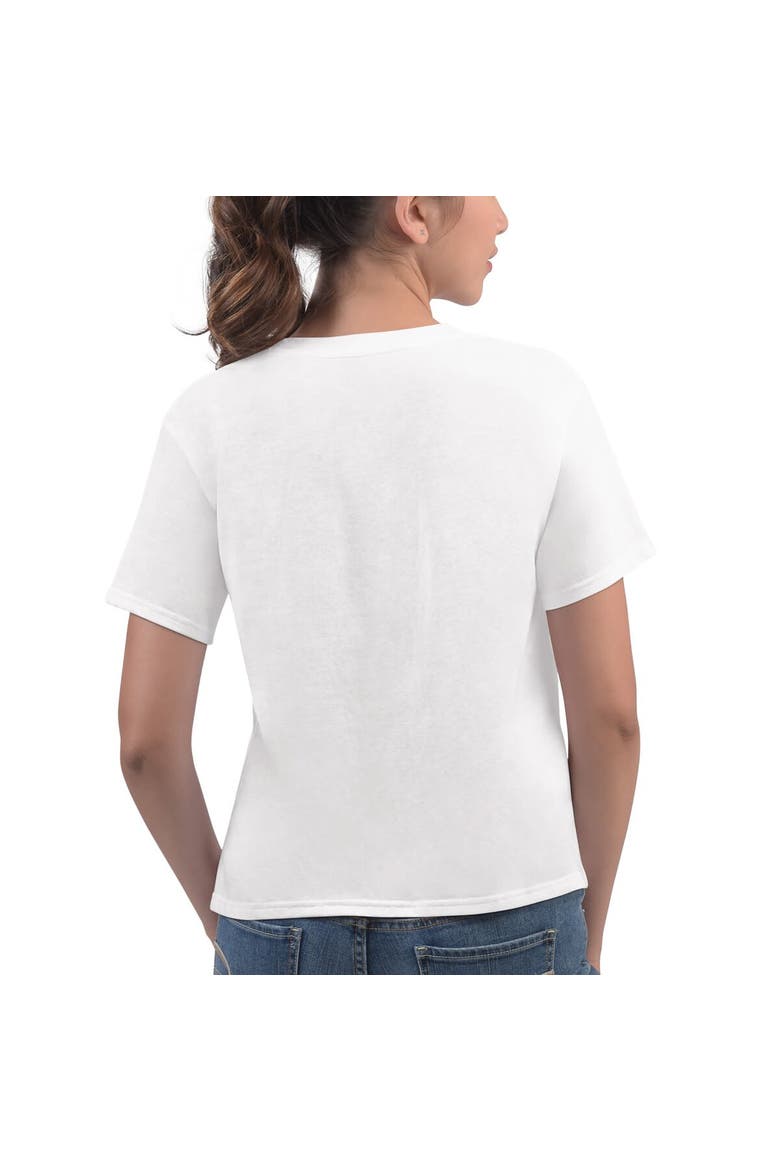 Women's G-III 4Her by Carl Banks White Phoenix Suns Play the Ball Cropped T-Shirt, Alternate, color, White