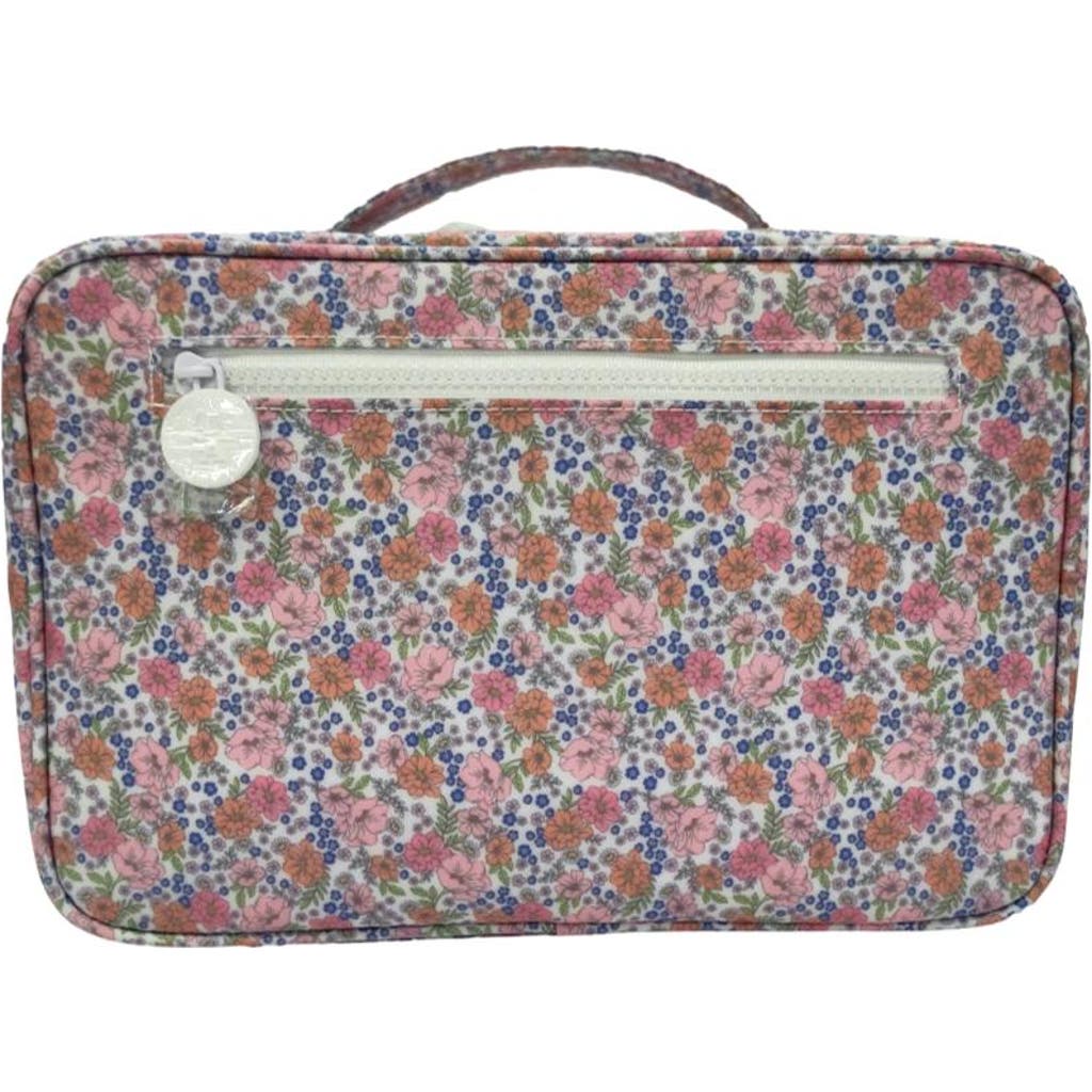 Trvl Design Garden Floral Hanging Toiletry Bag In Pink