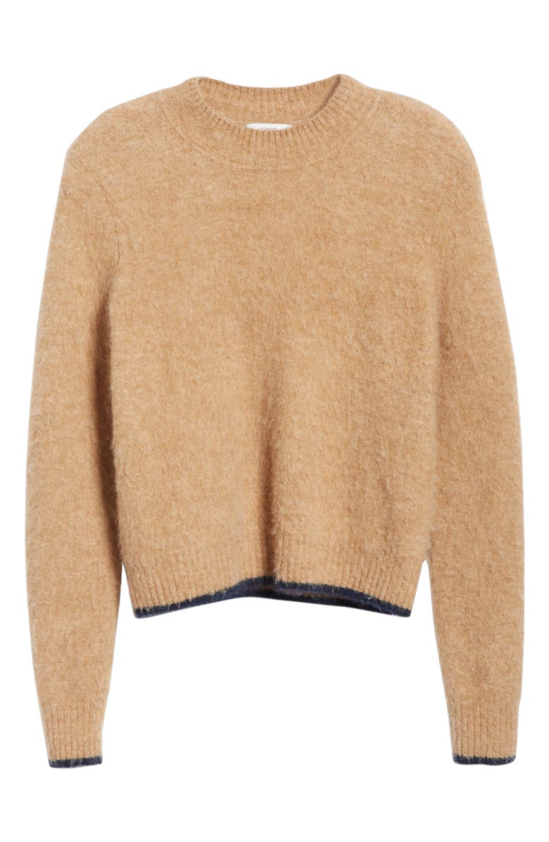 Vince Tipped Alpaca & Merino Wool Blend Crewneck Sweater, Alternate, color,