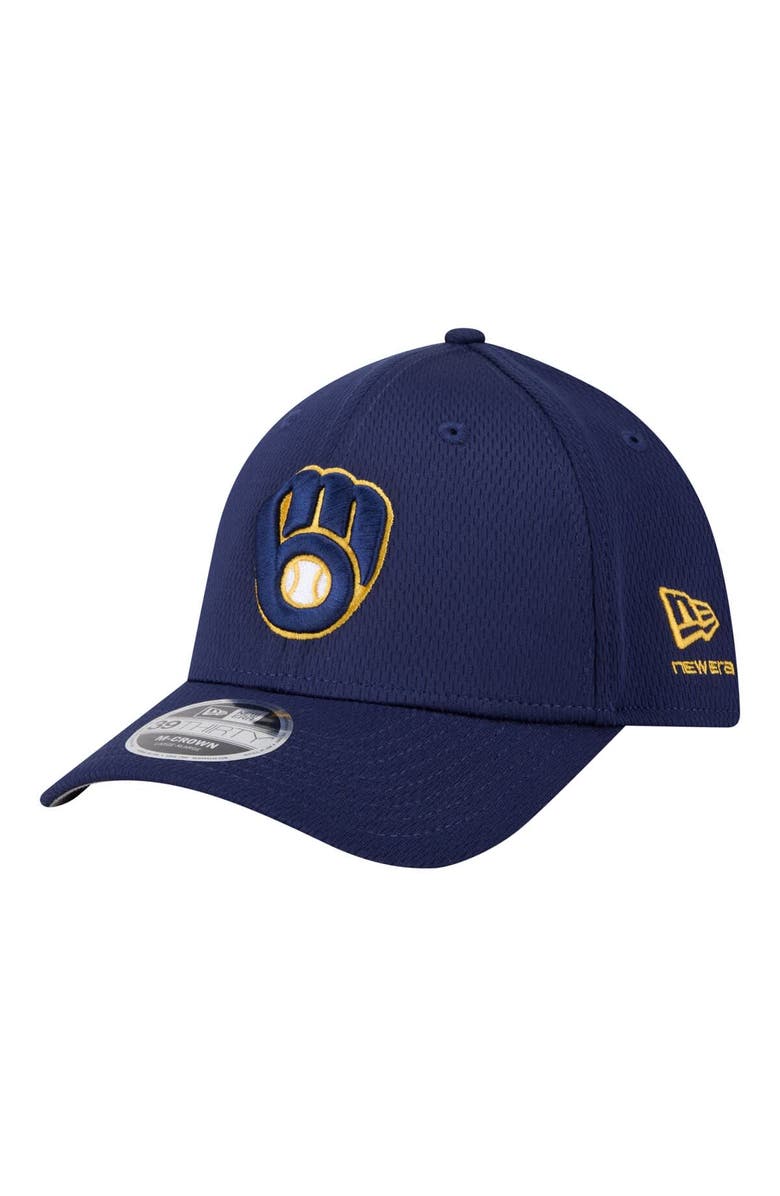 New Era Men's New Era Navy Milwaukee Brewers Dash 39THIRTY Flex Hat, Main, color, Navy