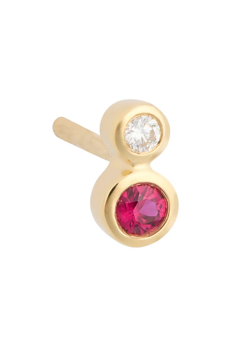 El Mar Stud Earrings (Nordstrom Exclusive), Alternate, color, 18K YELLOW GOLD - RUBY