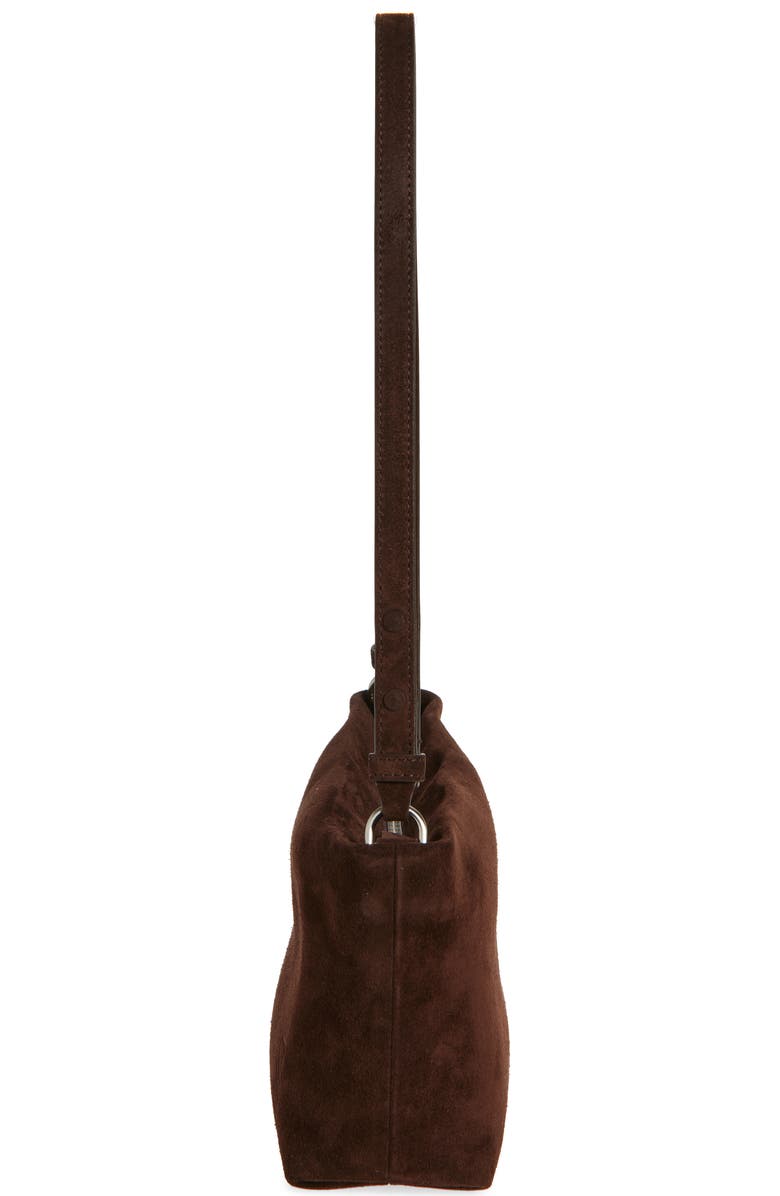 Proenza Schouler Bond Suede Shoulder Bag, Alternate, color, Chocolate