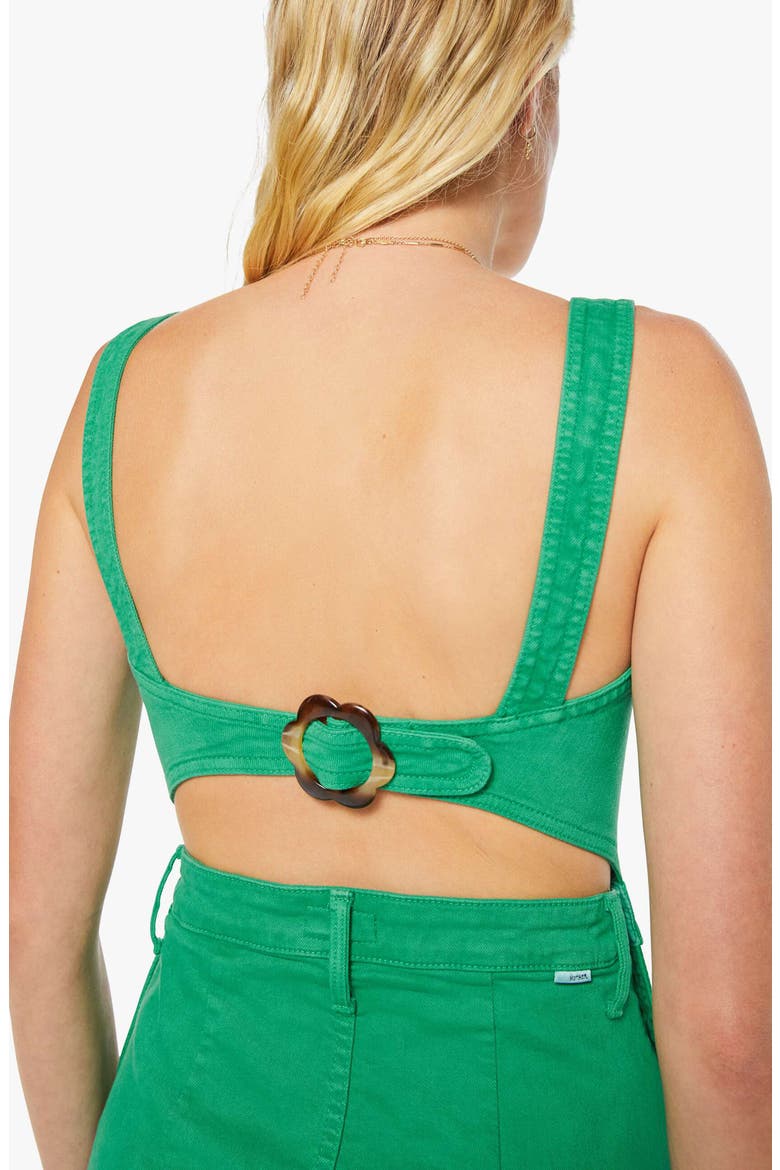 The Over It Denim Minidress, Alternate, color, HOLLY GREEN