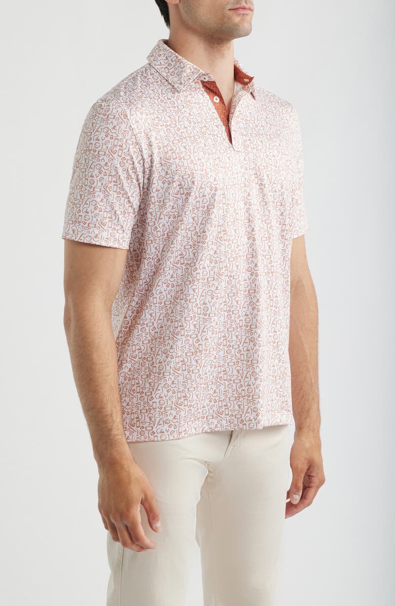 Johnston & Murphy XC+<sup>™</sup> Performance Game Day Polo, Alternate, color, Rust