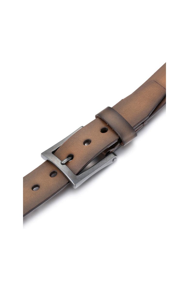 Full-Grain Leather Casual Jean Belt, Alternate, color, Walnut