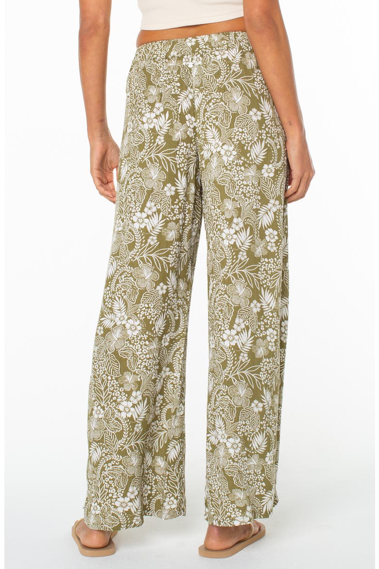 Midnight Ave Floral Wide Leg Pants, Alternate, color, OLIVE BRANCH