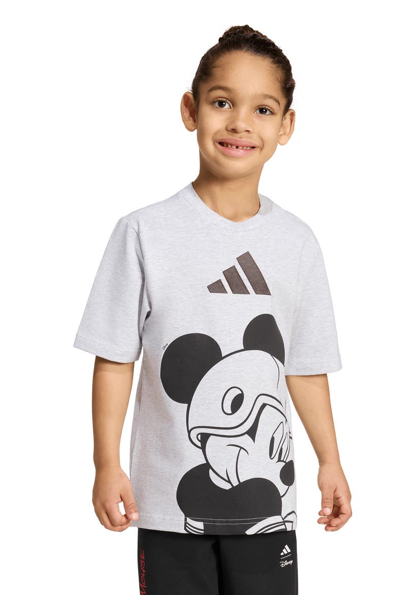 x Disney Kids' Mickey Mouse Graphic T-Shirt, Alternate, color, LIGHT GREY HEATHER/ OFF WHITE
