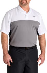 Reebok Big & Tall Colorblocked Polo Shirt V2