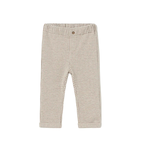 Mayoral Jacquard Trousers In Neutral
