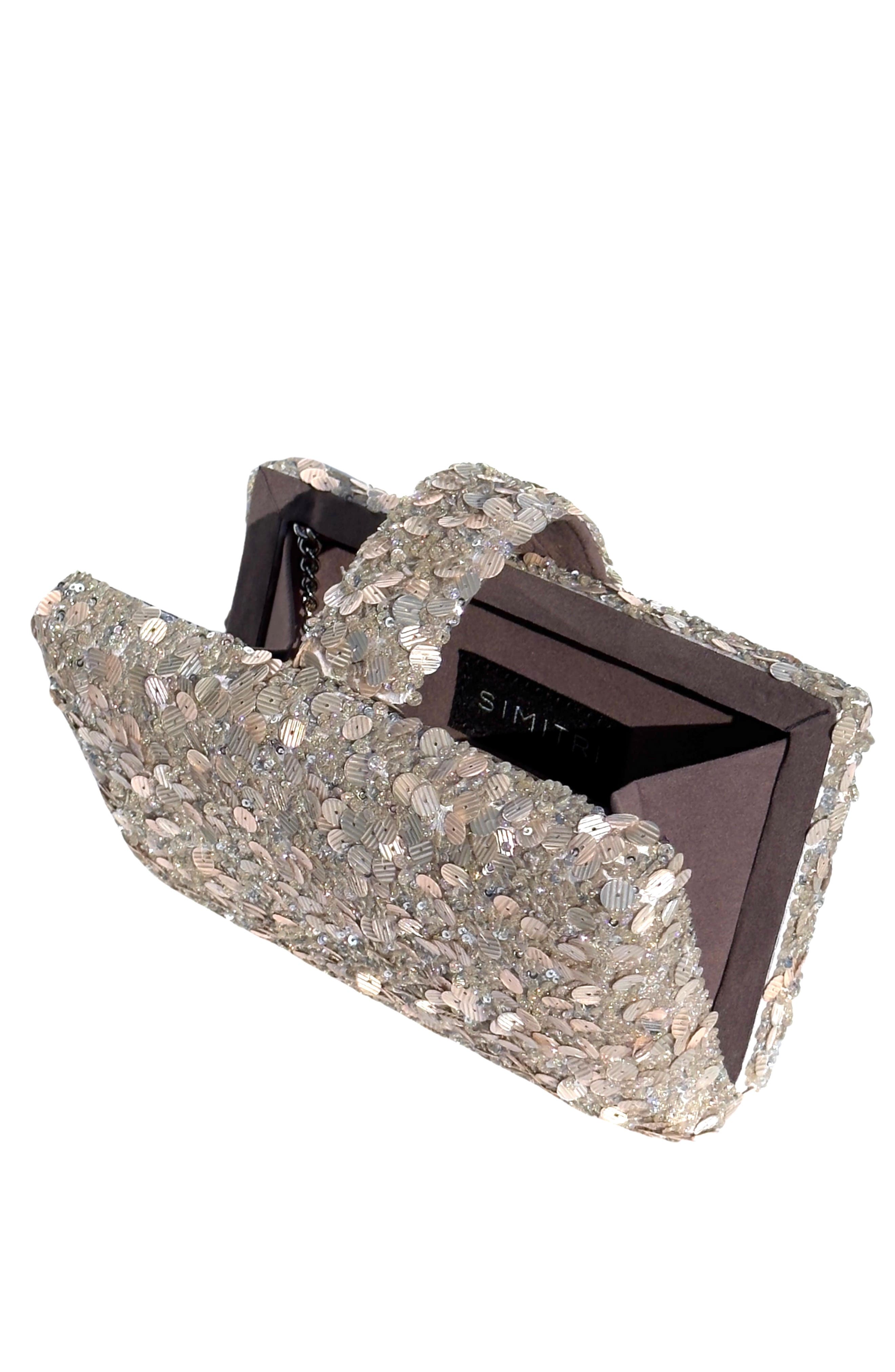 Classic Sequin Kitsch Clutch, Alternate, color, Cloud