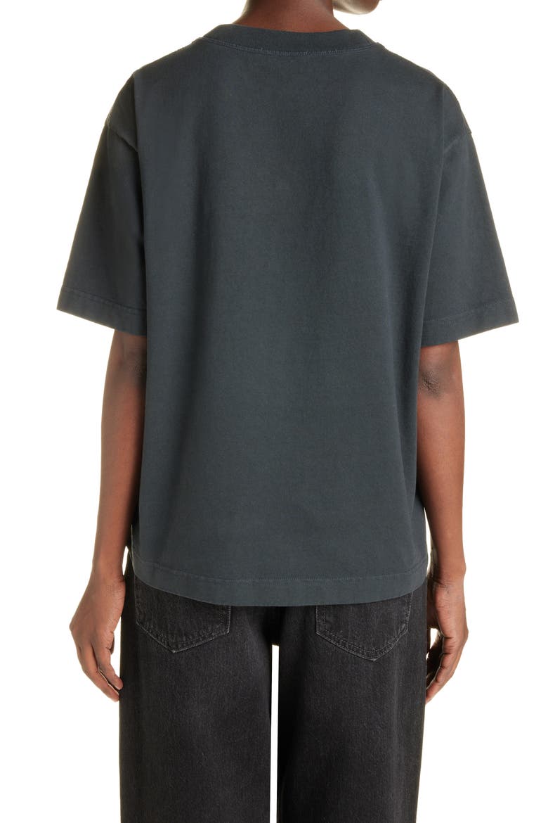 Logo Graphic Cotton Tee, Alternate, color, BLACK