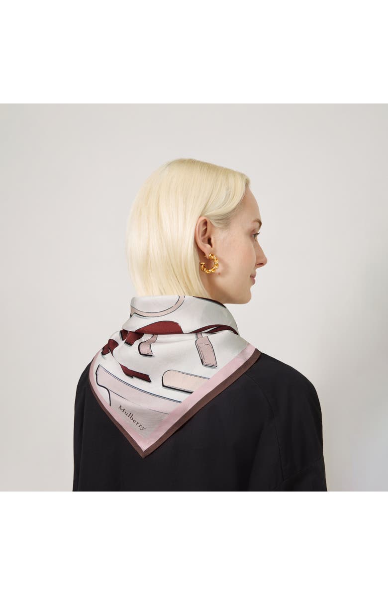 Mulberry Square Scarf - Bayswater Workshop, Alternate, color, Blossom Pink