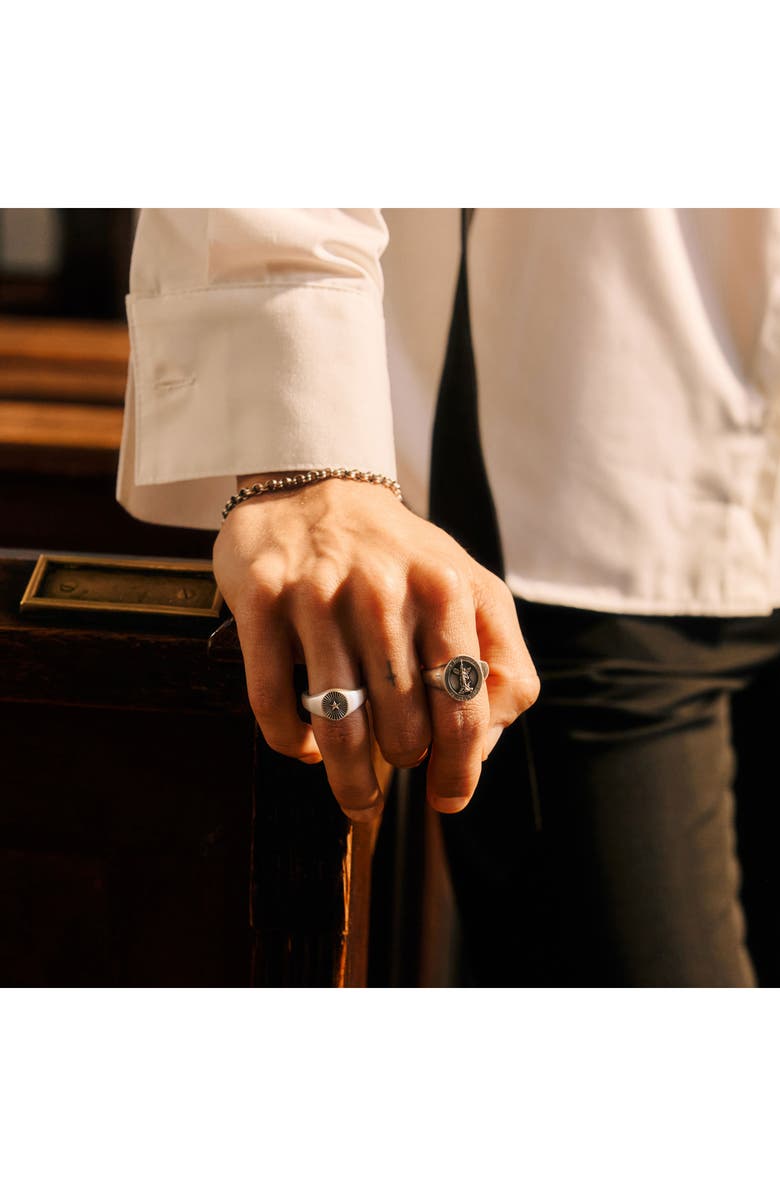 Serge DeNimes Silver Archangel Ring, Alternate, color,