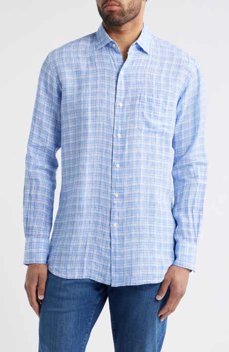 Chilwa Plaid LInen Button-Up Shirt
