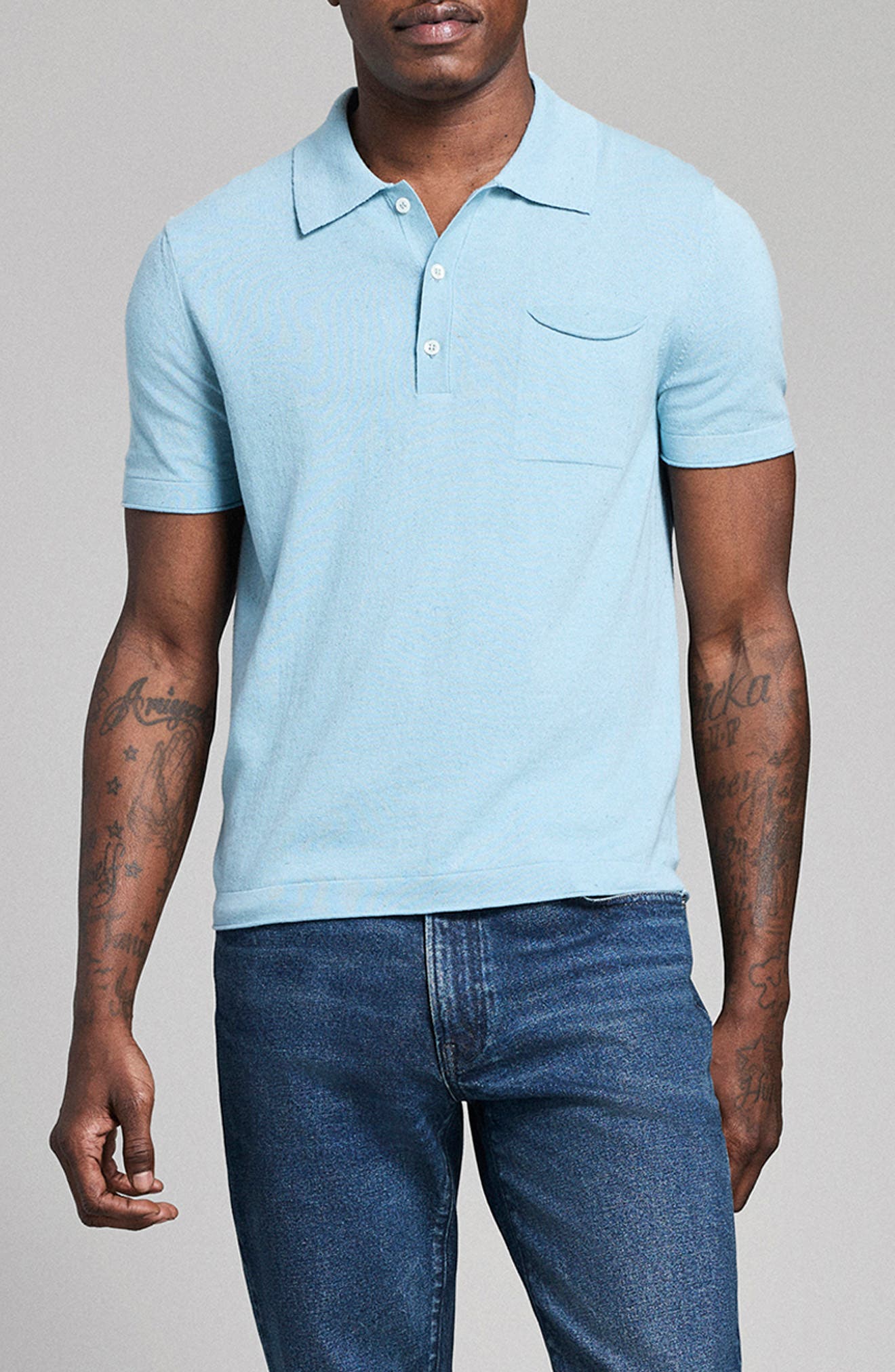 Cotton & Linen Blend Polo - image 3