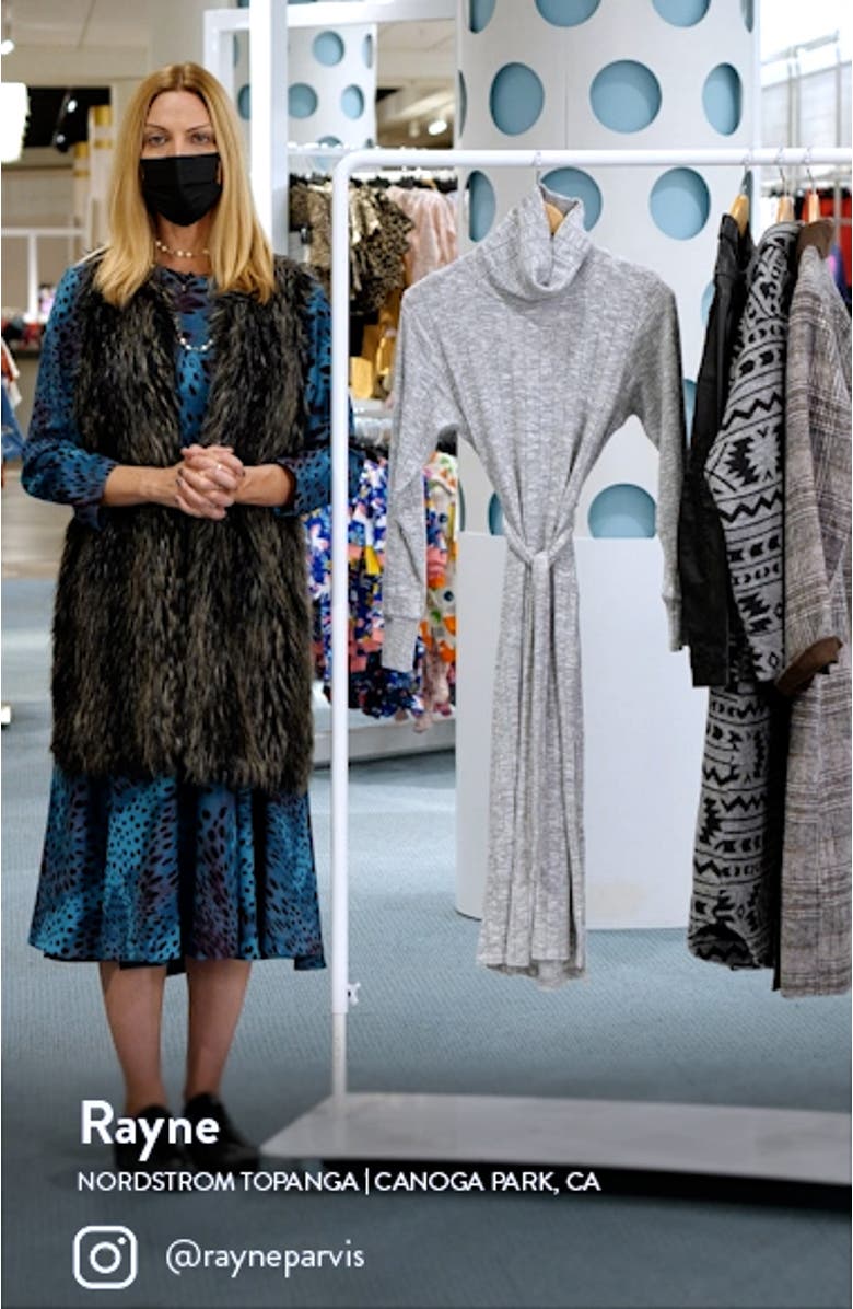 Long Sleeve Turtleneck Sweater Dress, sales video thumbnail