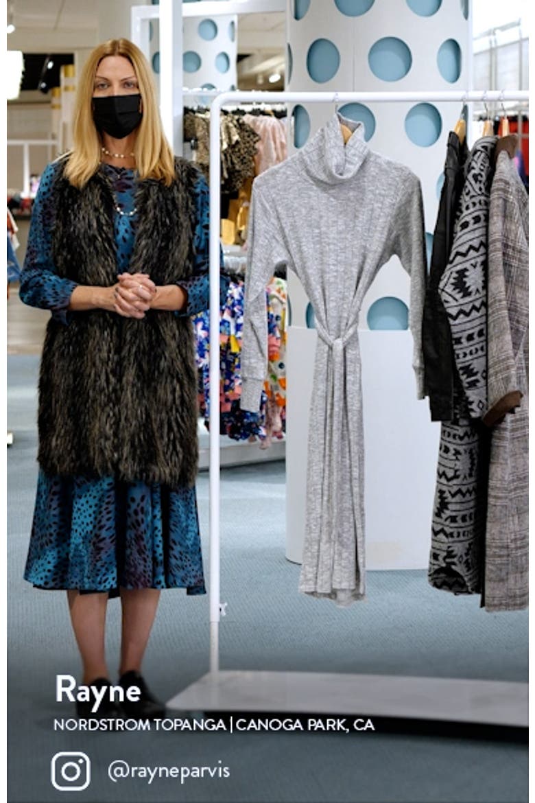 Long Sleeve Turtleneck Sweater Dress video