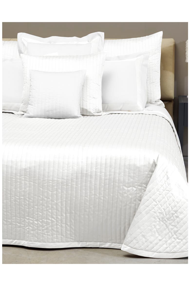 Sienna 300 Thread Count Quilted Sham, Alternate, color, WHITE