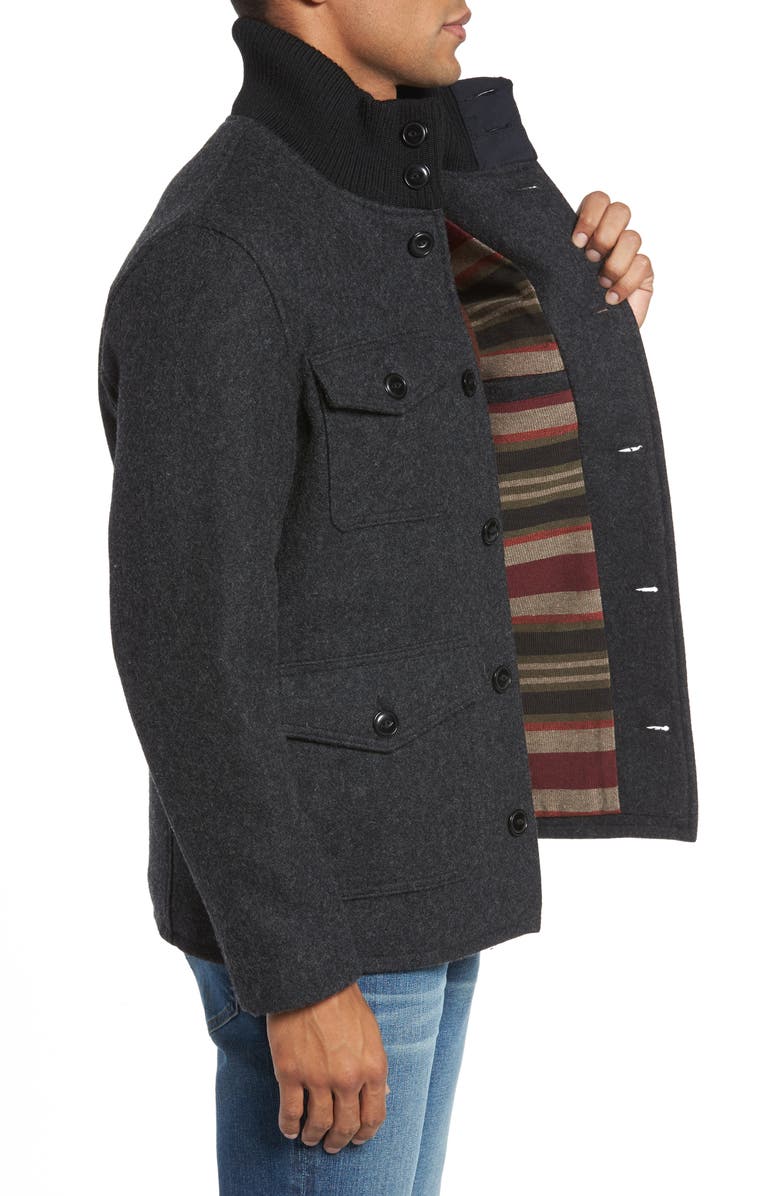 Schott NYC Wool Blend Field Jacket, Alternate, color,